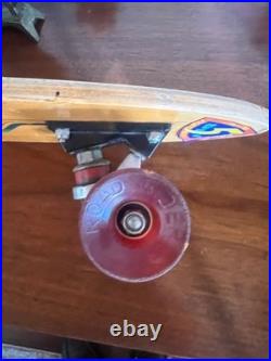 Vintage 1970's Santa Cruz Skateboard. Road Rider 4 Bennett Trucks