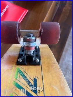 Vintage 1970's Santa Cruz Skateboard. Road Rider 4 Bennett Trucks