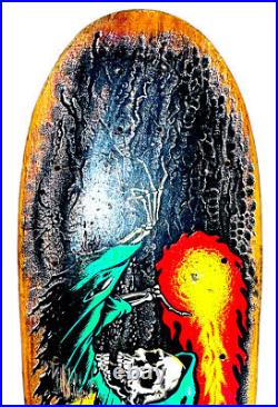 Vintage 1980's SANTA CRUZ COREY O'BRIEN Reaper Skateboard Deck