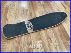 Vintage 1980's SANTA CRUZ'CRUZER' STREET SKATE Long Skateboard Deck USED 1989