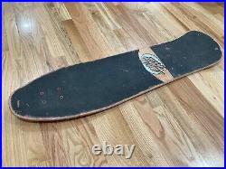 Vintage 1980's SANTA CRUZ'CRUZER' STREET SKATE Long Skateboard Deck USED 1989