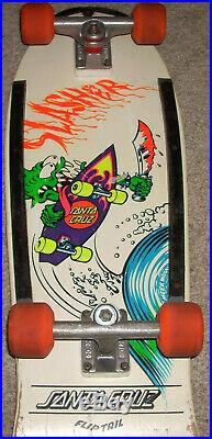 Vintage 1980's Santa Cruz Slasher Meek Model Skateboard Deck OJ II Independent