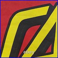 Vintage 1980s Santa Cruz Skateboards Competition Banner Sign 36 x 36