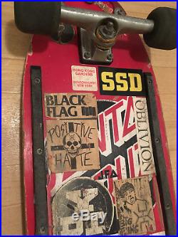 Vintage 1983 Skateboard Santa Cruz Powell Peralta Independent Trucks punk sticke