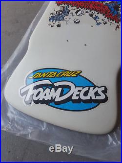 Vintage 1986 Rare Santa Cruz Rob Roskopp FOAM Skateboard Deck