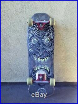 Vintage 1986 Santa Cruz Rob Roskopp Face complete skateboard Trackers Blurrs OG