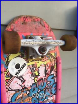 Vintage 1987 Santa Cruz Claus Grabke Exploding Clock Skateboard Skate Complete