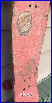 Vintage 1987 Santa Cruz Claus Grabke Exploding Clock Skateboard Skate Complete