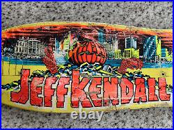 Vintage 1987 Santa Cruz Jeff Kendall'Pumpkin' Original Skateboard Deck