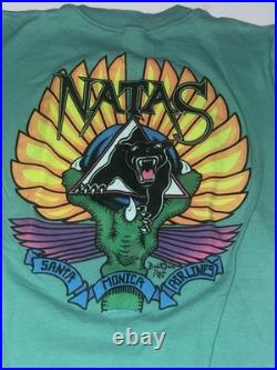 Vintage 1988 SMA NATAS Kaupus Panther Santa Cruz Shirt Santa Monica Airlines OG