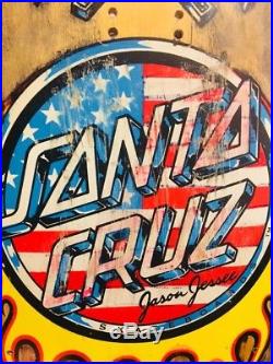 Vintage 1989 Santa Cruz Jason Jessee V8 (hotrod) Skateboard Old School Rare