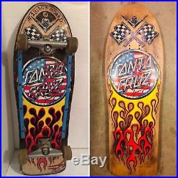 Vintage 1989 Santa Cruz Jason Jessee V8 (hotrod) Skateboard Old School Rare