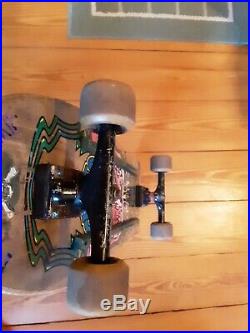 Vintage 1989 Santa cruz Jeff Hedges skateboard, slimeball dog vomit wheels