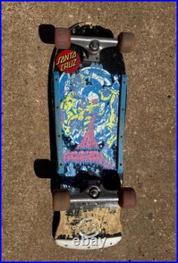 Vintage 80's Rob Roskopp Santa Cruz Skateboard ALL ORIGINAL COMPONENTS RARE