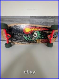 Vintage 80's Santa Cruz Corey O'Brien Skateboard with2Rat Wheels & Gullwing Trucks