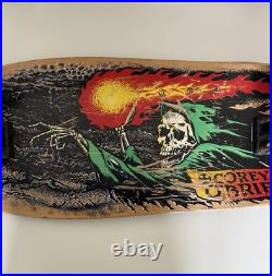 Vintage 80's Santa Cruz Corey O'Brien Skateboard with2Rat Wheels & Gullwing Trucks