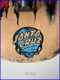 Vintage 80's Santa Cruz Corey O'Brien Skateboard with2Rat Wheels & Gullwing Trucks