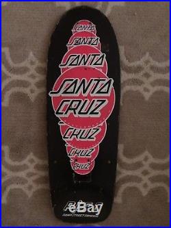 Vintage 80s Santa Cruz Dots Team Skateboard