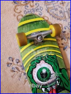 Vintage 90s Santa Cruz Complete Skateboard Eyegore Cruiser Jammer Jim Phillip