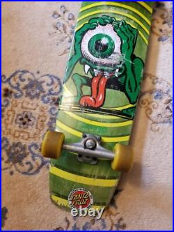Vintage 90s Santa Cruz Complete Skateboard Eyegore Cruiser Jammer Jim Phillip