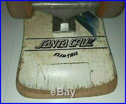 Vintage Autographed Santa Cruz Slasher Skateboard Deck Complete Oj II 90