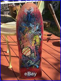 Vintage Jason Jessee Santa Cruz Neptune Skateboard deck-Used