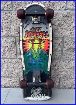 Vintage Jeff Kendall End of the World Santa Cruz OG Skateboard with Frog Wheels