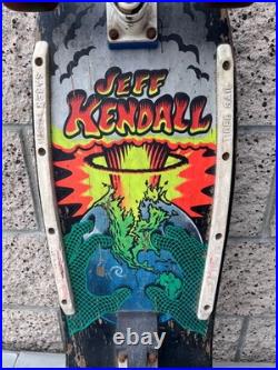 Vintage Jeff Kendall End of the World Santa Cruz OG Skateboard with Frog Wheels