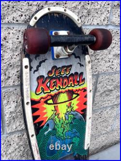 Vintage Jeff Kendall End of the World Santa Cruz OG Skateboard with Frog Wheels