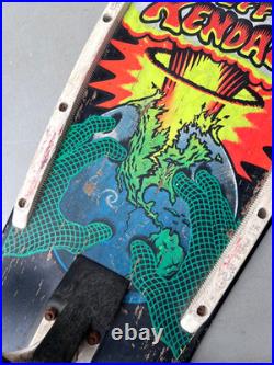 Vintage Jeff Kendall End of the World Santa Cruz OG Skateboard with Frog Wheels