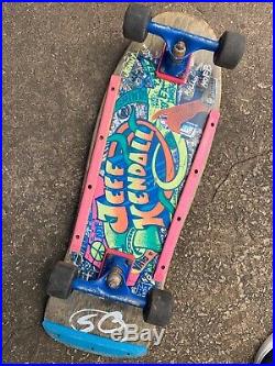 Vintage Jeff Kendall Graffiti Santa Cruz Skateboard Authentic 1986