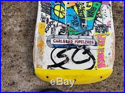 Vintage Jeff Kendall rare Graffiti skateboard deck by Santa Cruz