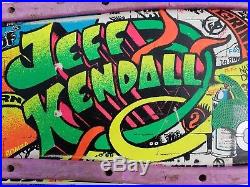 Vintage Jeff Kendall rare Graffiti skateboard deck by Santa Cruz