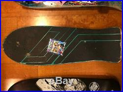 Vintage Keith Meeks Santa Cruz Slasher skateboard deck Nice Graphics