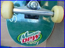 Vintage Mountain Dew Skateboard UNUSED Santa Cruz