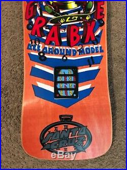 Vintage NOS Claus Grabke Santa Cruz Skateboard Deck