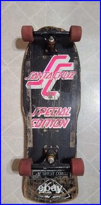 Vintage OG 80's Santa Cruz Skateboards Special Edition 5 Ply Skateboard RARE