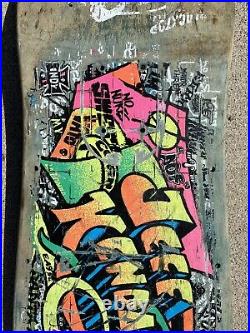 Vintage Original Jeff Kendall graffiti Santa Cruz Deck 1980s skateboard