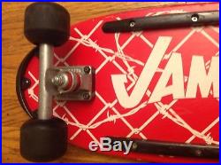 Vintage Original Santa Cruz Jammer Complete Skateboard. Rare Red Dip Colorway