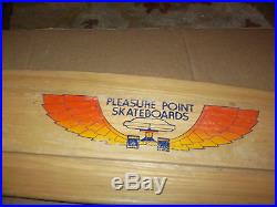 Vintage Pleasure Point Skateboards Santa Cruz Skateboard Wood Deck