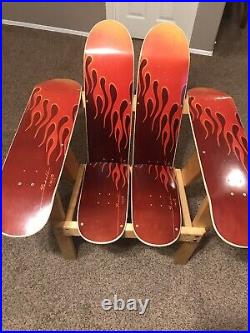 Vintage Powell Peralta Skateboard deck chair, Santa Cruz, Alba, Vision, G&S