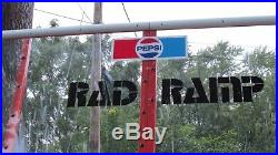 Vintage Rad Ramp skateboard half pipe. Pepsi ramp 1978. Santa Cruz Powell G&S
