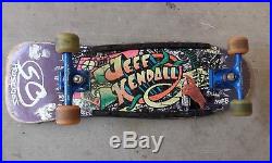 Vintage Rare Jeff Kendall GRAFFITI 80s Santa Cruz PURPLE skateboard JENNY Natas