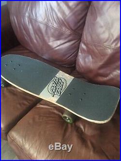 Vintage Rare Santa Cruz Jeff Kendall Graffiti Silver Skateboard Vintage 1986