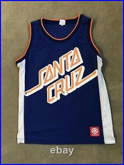 Vintage Rare Santa Cruz Skateboard Basketball Jersey Size Medium