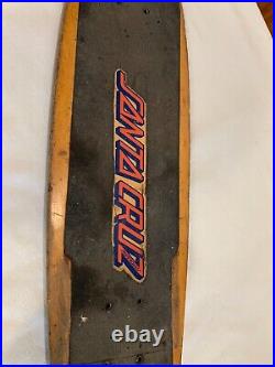 Vintage Santa Cruz 29 5- Ply 1970's Skateboard Deck