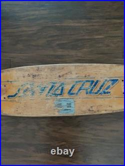 Vintage Santa Cruz 29 5- Ply 1970's Skateboard Deck Kicktail
