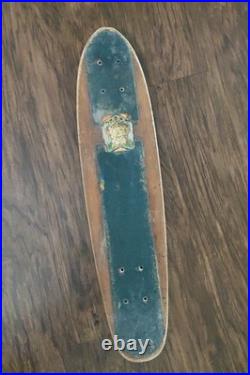 Vintage Santa Cruz 29 5- Ply 1970's Skateboard Deck Kicktail