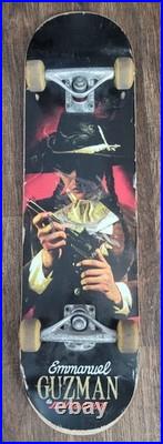 Vintage Santa Cruz Emmanuel Guzman Skateboard Deck with WEBB 11 trucks