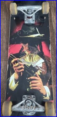 Vintage Santa Cruz Emmanuel Guzman Skateboard Deck with WEBB 11 trucks